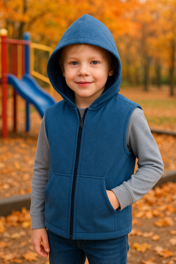 Boy in Autumn Playground Adventure Boy in Autumn Playground Adventure