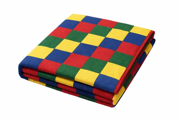 Folded_Pieced_Top_Weighted_Blanket folded twill weighted blanket handmade sensory comfort