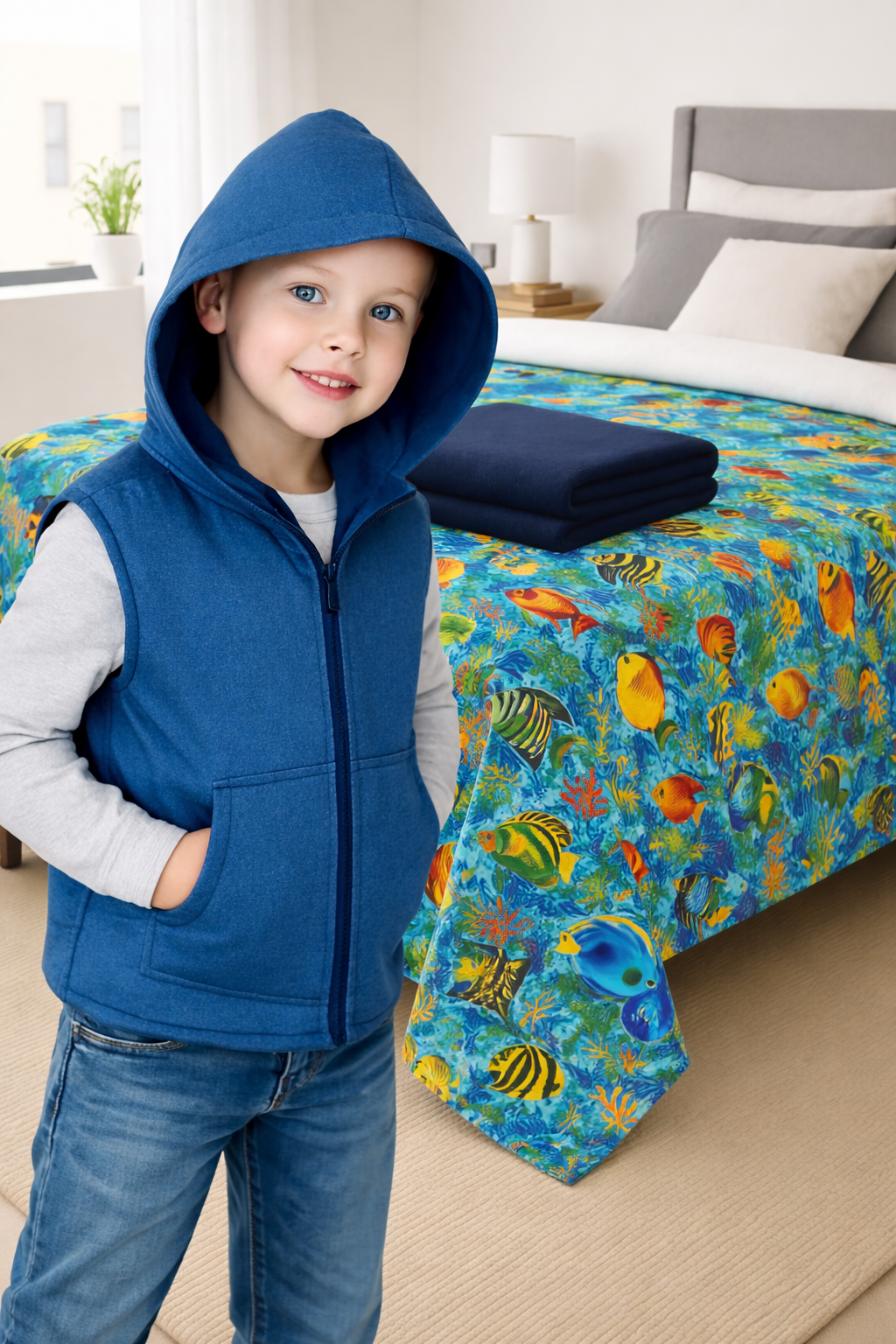 alt="Child using a SensoryCraver weighted blanket for calming sensory support"
alt="Weighted sensory blanket on couch for autism and ADHD support"
