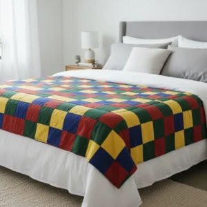 SensoryCritters Pieced Top Weighted Blanket – Handmade Comfort for Anxiety & Better Sleep