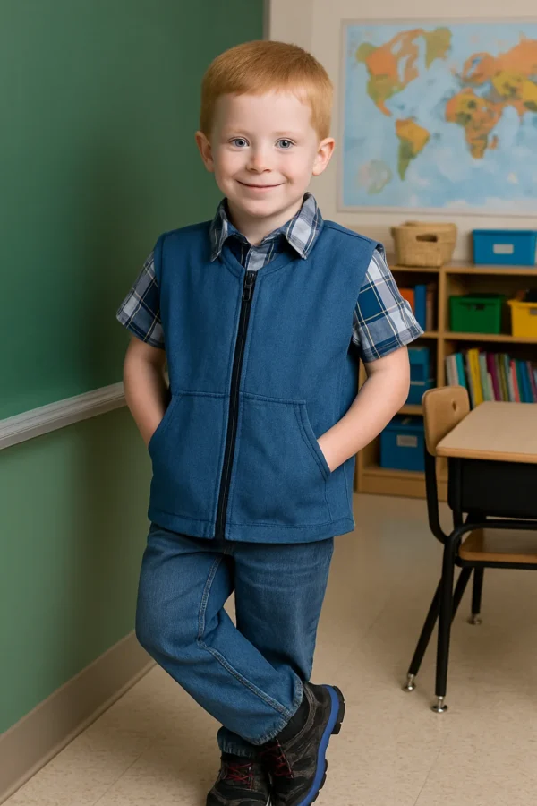 boy-wearing-blue-vest-in-class-room_1024_1536 Child wearing blue weighted vest in classroom