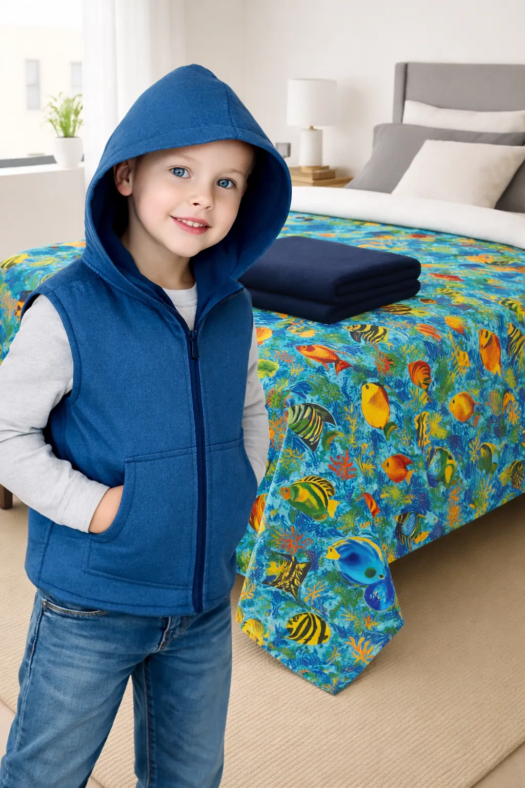 Weighted sensory quilt for calming comfort and tactile support